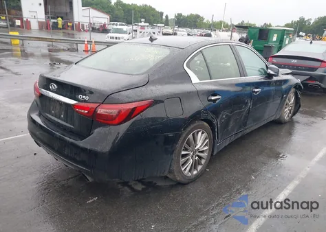 2020 Infiniti Q50 Luxe z USA, uszkodzony, nr VIN JN1EV7AP3LM207722